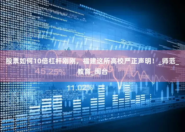 股票如何10倍杠杆刚刚，福建这所高校严正声明！_师范_教育_闽台