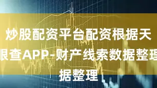 炒股配资平台配资根据天眼查APP-财产线索数据整理